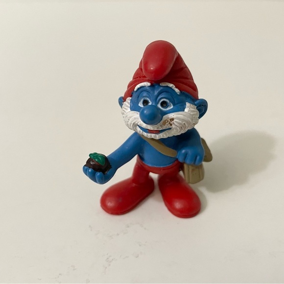 Lot of 2 Papa Smurf Toys Smurfs Figures - Picture 11 of 16